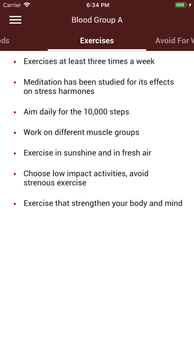 Diet Plan Of Blood Group screenshot 2