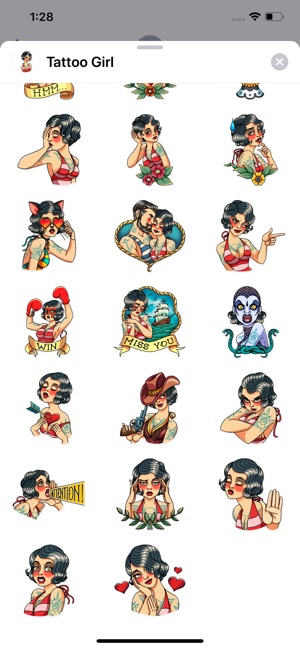 Tattoo Girl Sticker Pack(圖2)-速報App