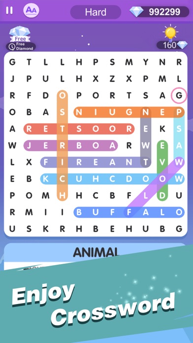 Word Search: クロスワードのおすすめ画像4