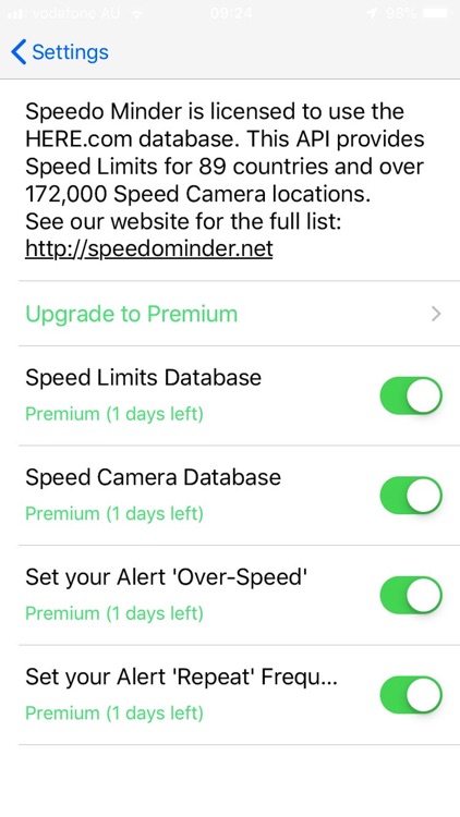 Speed Alerts Speedo Minder Pro screenshot-3