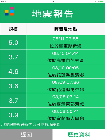EEW 地震速報 screenshot 4