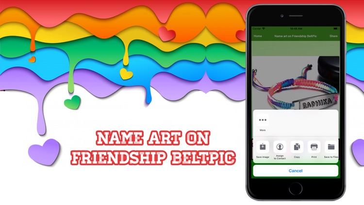 Name art on Friendship BeltPic screenshot-3