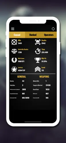Imágen 3 R6 - Stat for Rainbow Six iphone