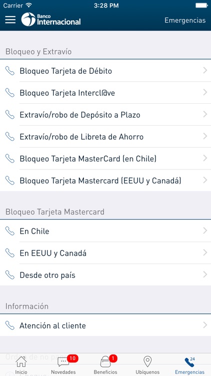 Banca Móvil-Bco. Internacional