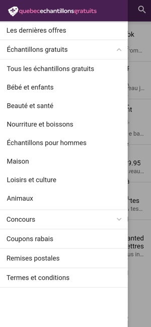 Québec échantillons gratuits(圖4)-速報App