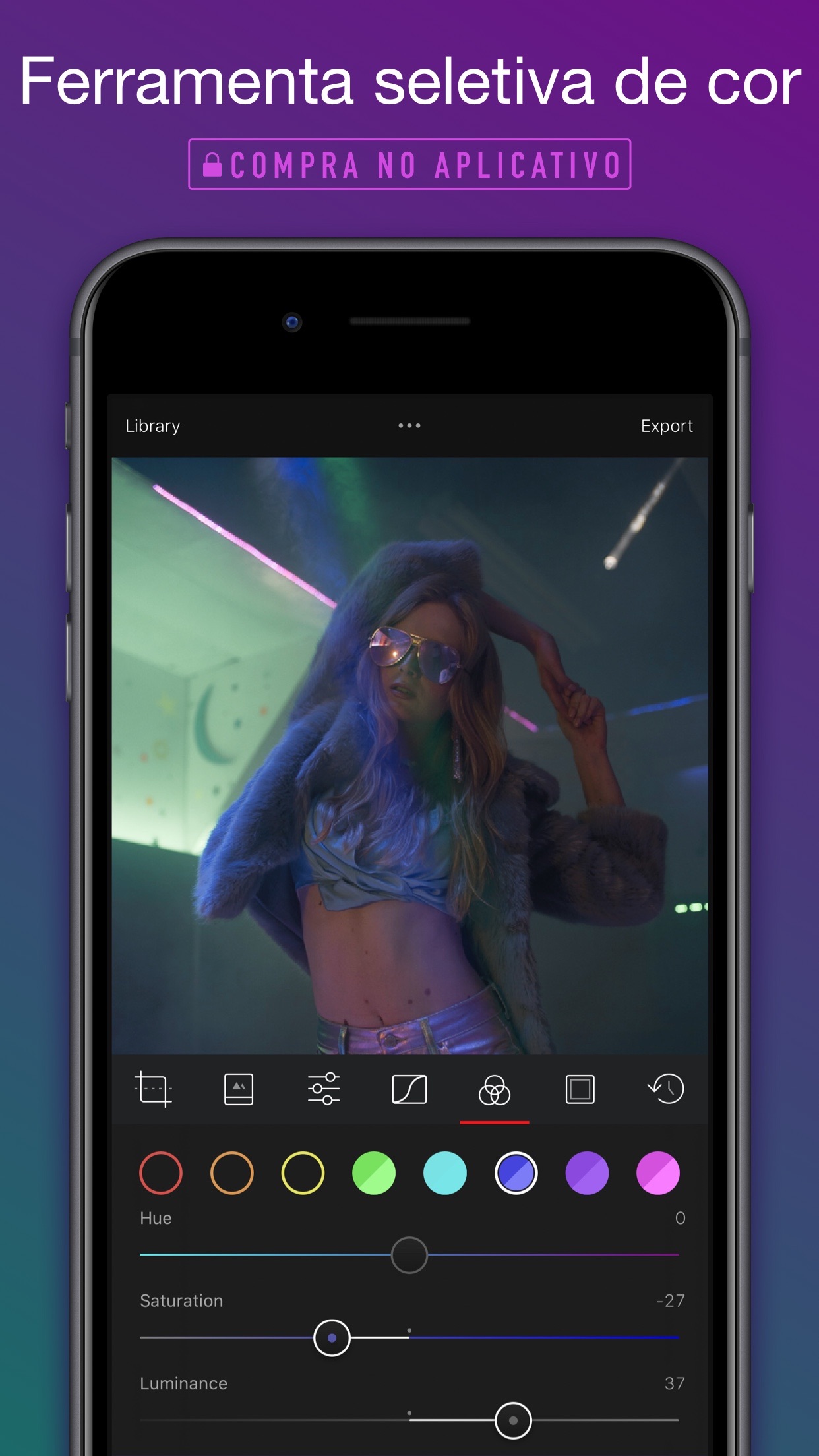 Screenshot do app Darkroom – Photo Editor