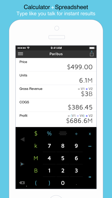 How to cancel & delete Paribus Calculator from iphone & ipad 1