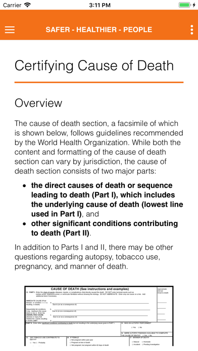 Cause of Death Reference Guide screenshot 3
