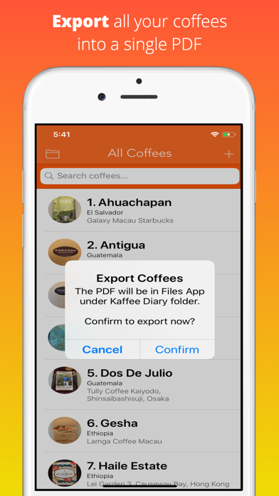 How to cancel & delete Kaffee Diary from iphone & ipad 4