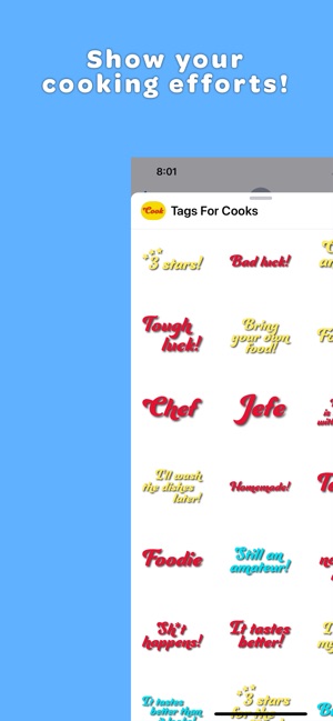 Tags for Cooks Stickers