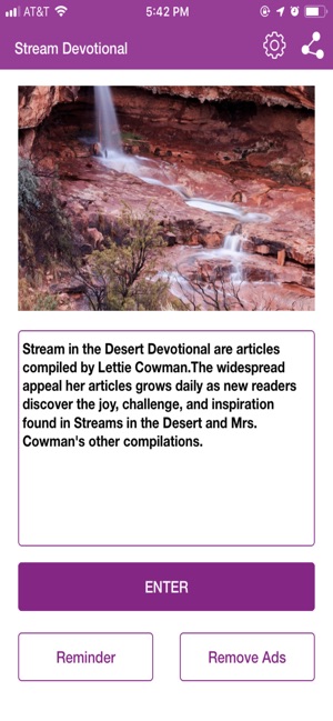 Stream in Desert Devotional