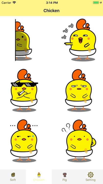 Clever Soft&Chicken Stickers