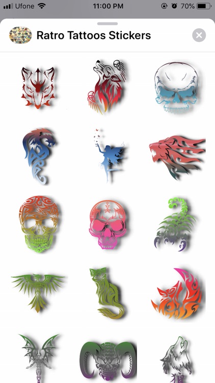 Ratro Tattoos Stickers screenshot-4