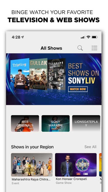 SonyLIV–LIVE Cricket TV Movies screenshot-3