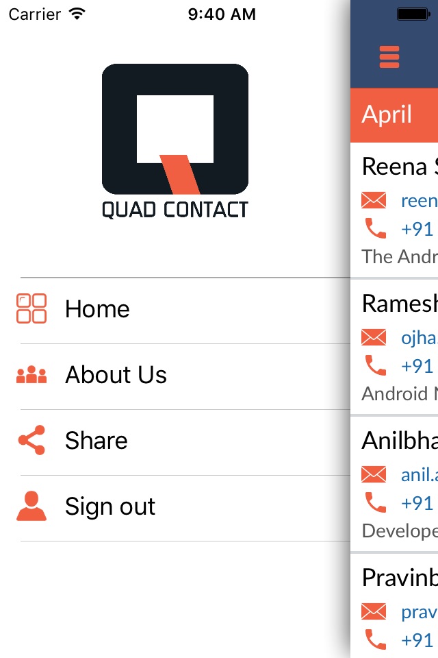 Quad Contact screenshot 3