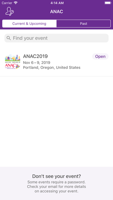 How to cancel & delete ANAC Events from iphone & ipad 1