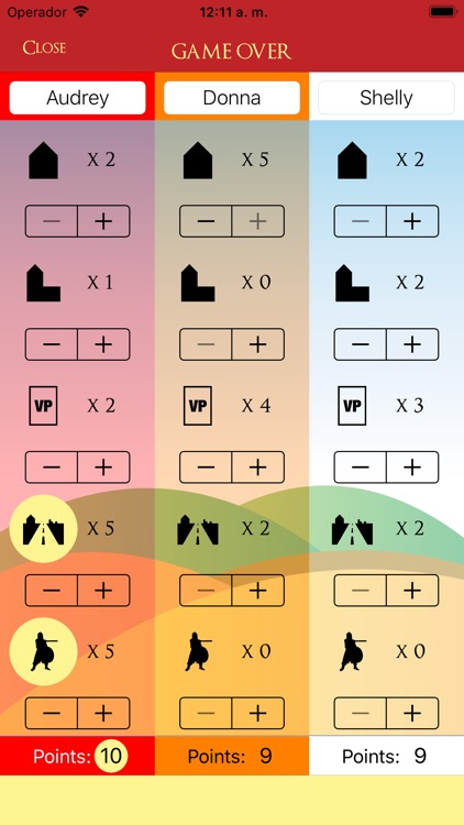 Hex Counter - Catan scores