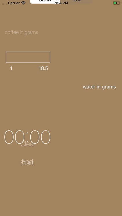 Water and Coffe