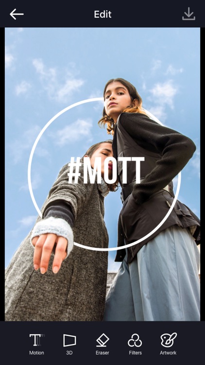 MOTT - Moving Text on Photos