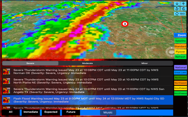 Instant NOAA Alerts 3D Elite(圖3)-速報App