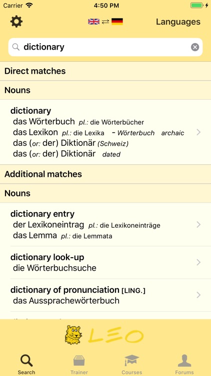 LEO dictionary