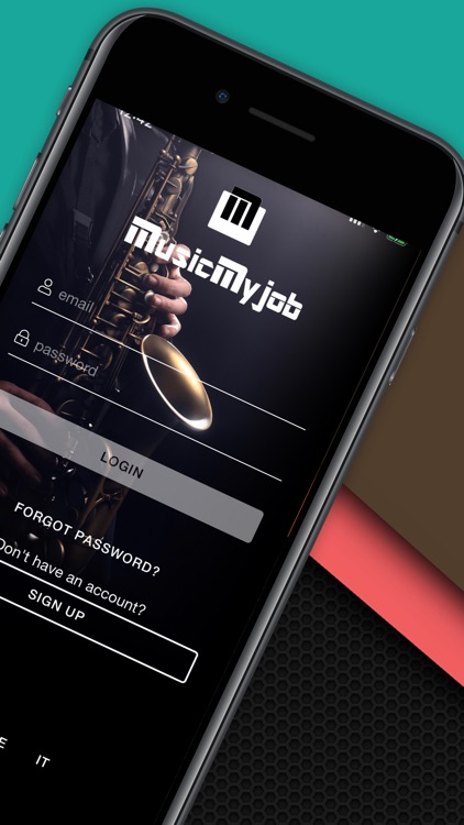 MusicMyJob mobile app