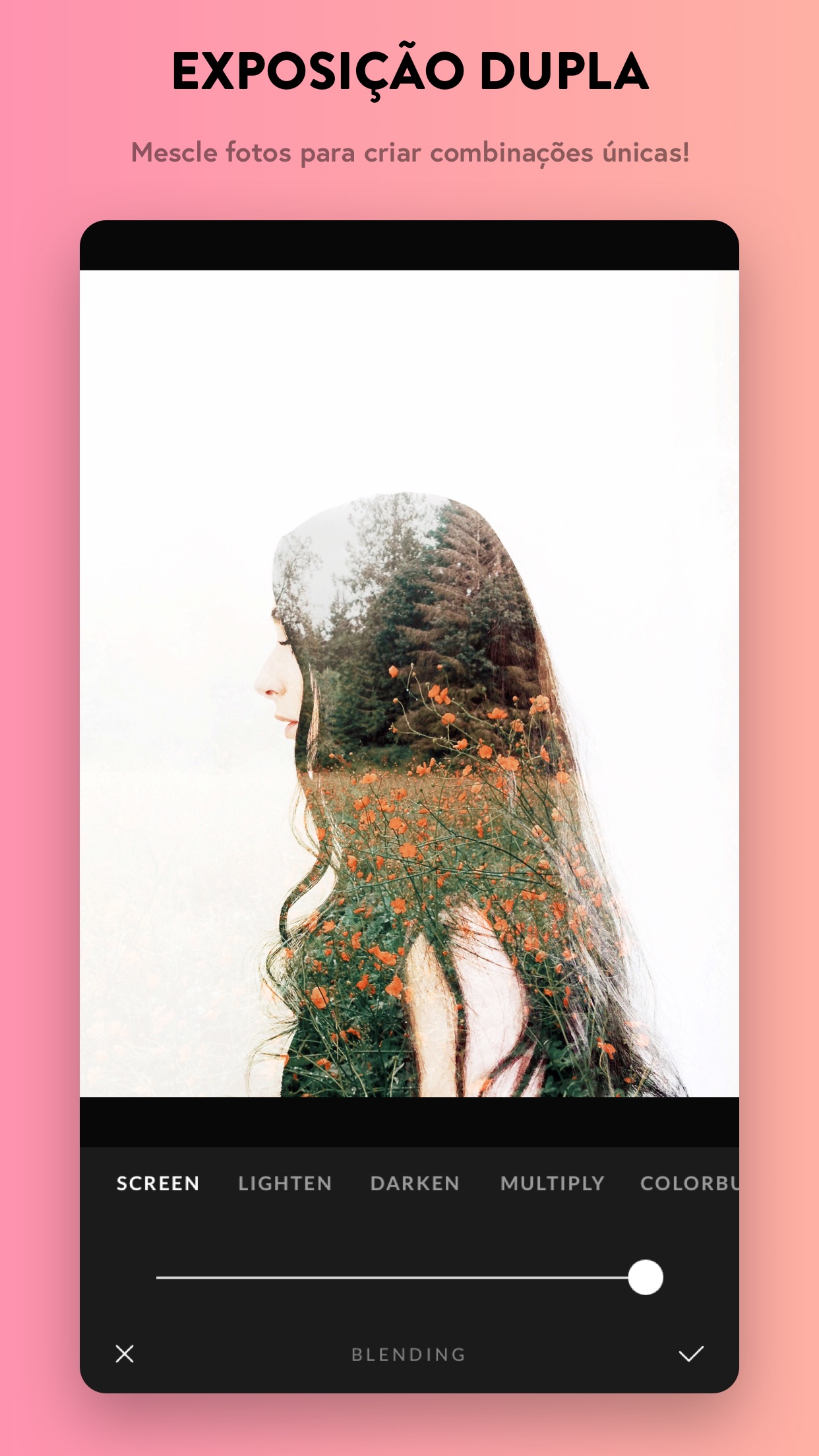 Screenshot do app Afterlight — Editor de Fotos