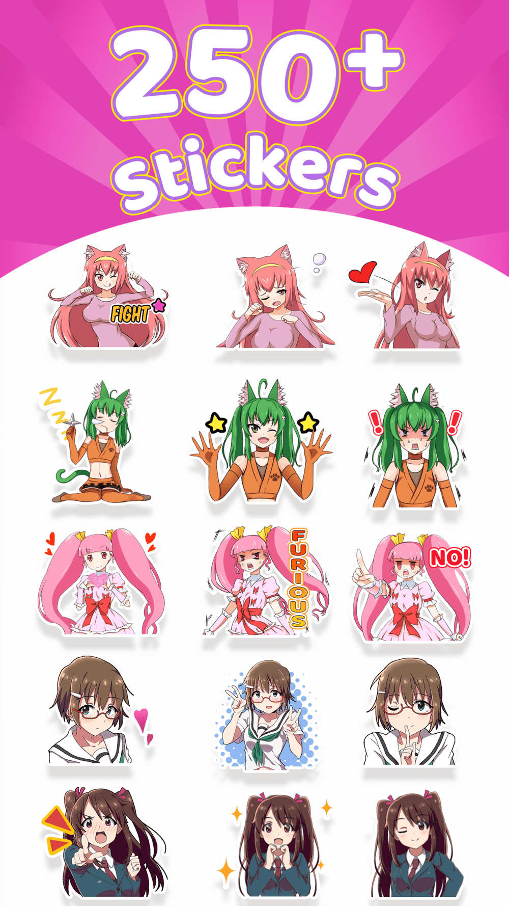 MangaKey Anime and Manga Keyboard for Otaku - Themes GIFs Stickers on the  App Store