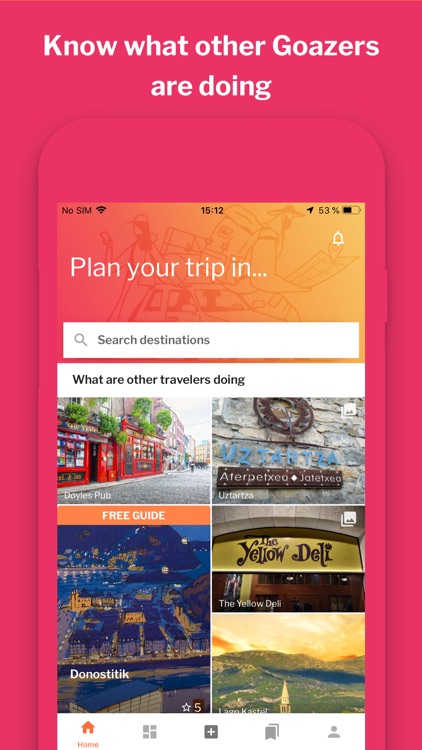 GOAZ: travel social network screenshot-0