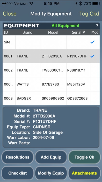 TMS ACOTRUCK Mobile Work Order