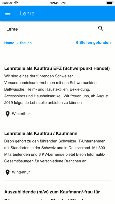 How to cancel & delete Lehrstellen Schweiz from iphone & ipad 2
