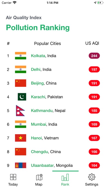 AirChecker, Air quality app screenshot-3