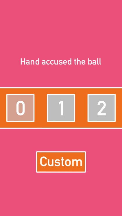 Hand accused the ball