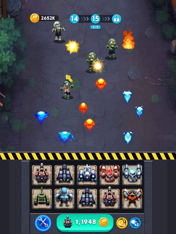 Merge Zombie Clash screenshot 2