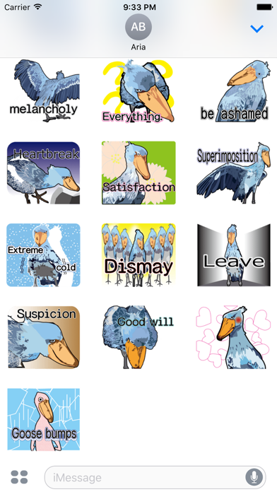 Cute Shoebill Stork Sticker screenshot 4