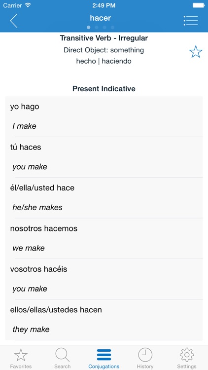 English Spanish Verbs