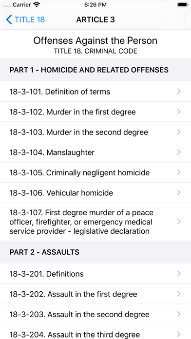 Colorado Revised Statutes 2019 screenshot 4