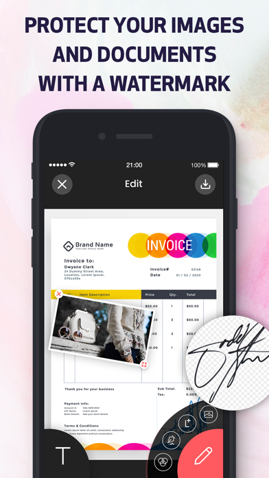 Watermark Banner Design Maker From Funapp Ios Mobile App Store