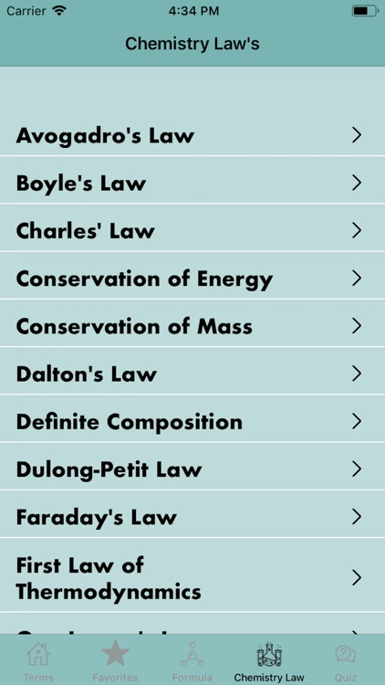 Chemistry Terms With Basic Law screenshot-3