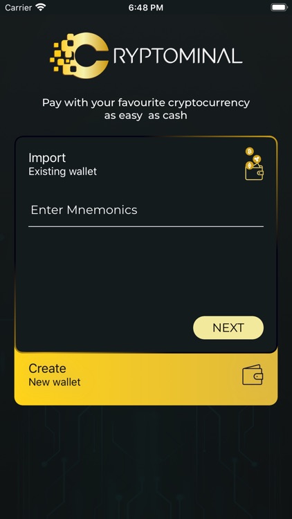 Cryptominal Wallet