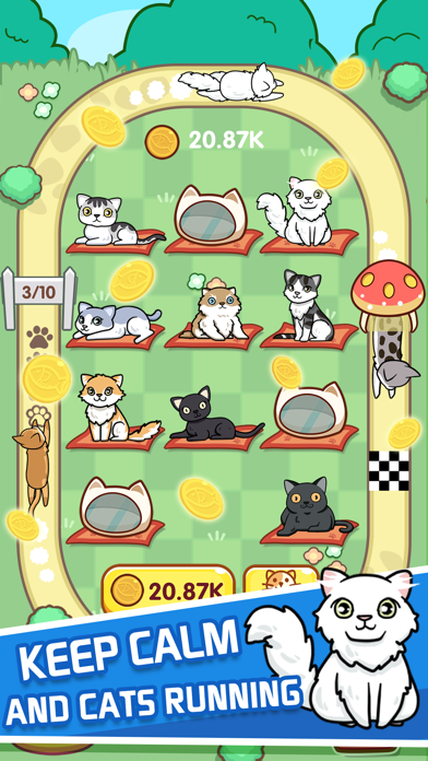 How to cancel & delete Merge Cats - Idle Runaway Game from iphone & ipad 1