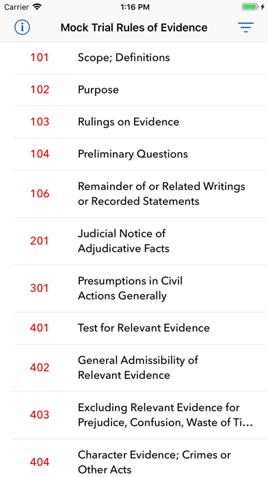 How to cancel & delete Mock Trial Rules of Evidence from iphone & ipad 1