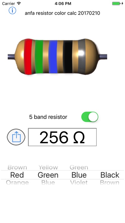 Resistor color calc by Anders Falck