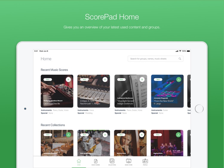 ScorePad Sheet Music