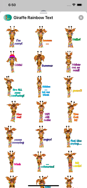 Giraffe Rainbow Text(圖3)-速報App