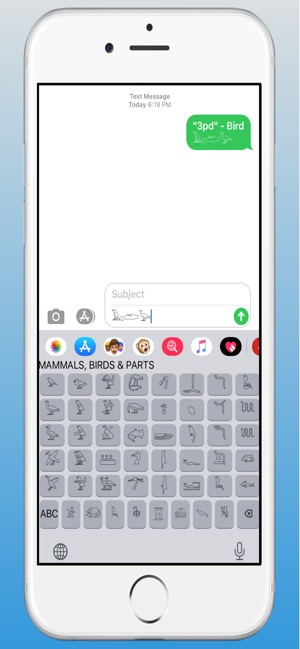 hieroglyphics keyboard iphone