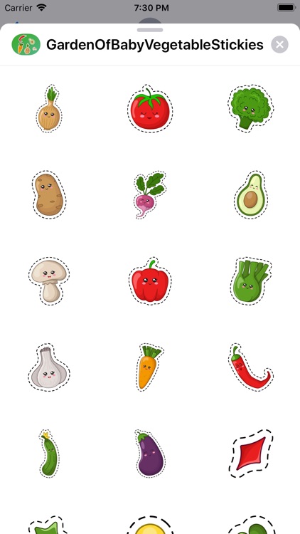 GardenOfBabyVegetableStickies