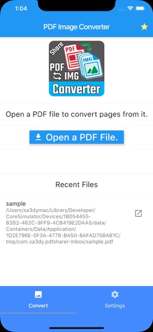 PDF to Images Saver and Sharer