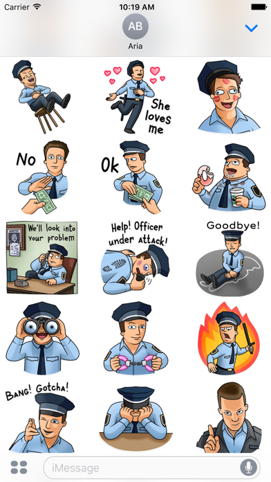 Funny Meme Police Sticker screenshot 3