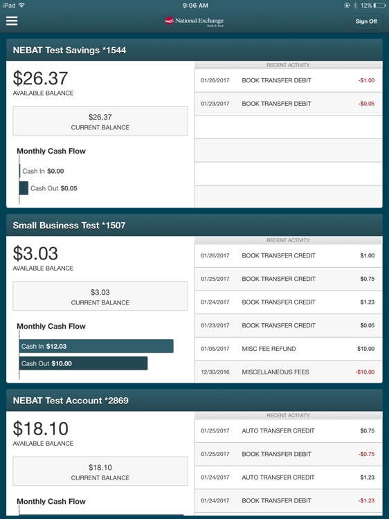 National Exchange Bus. Tablet